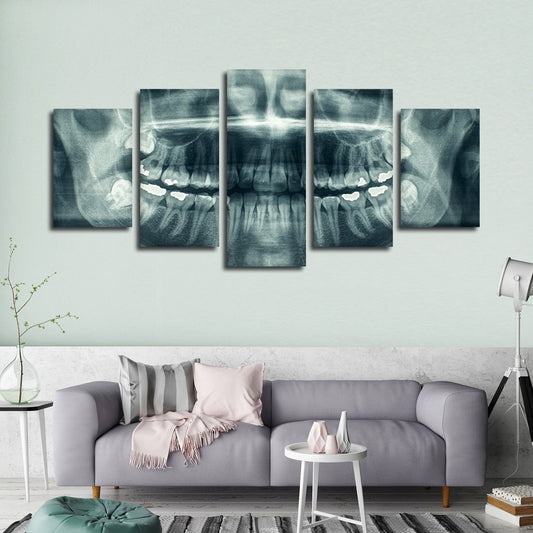 Dental X Ray Multi Panel Canvas Wall Art
