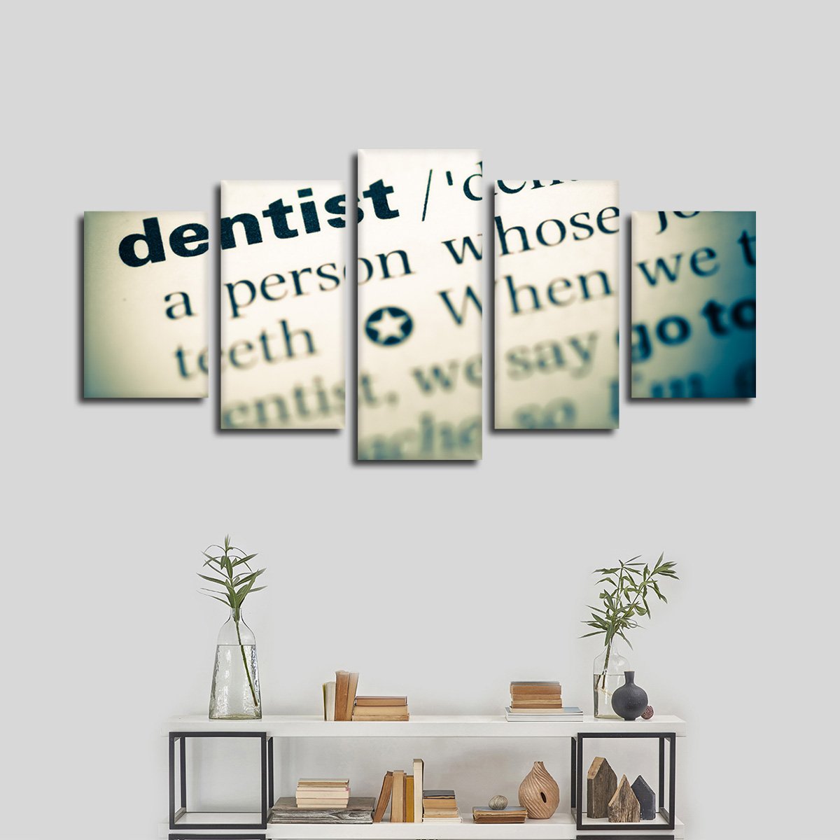 Dentist Definition Multi Panel Canvas Wall Art