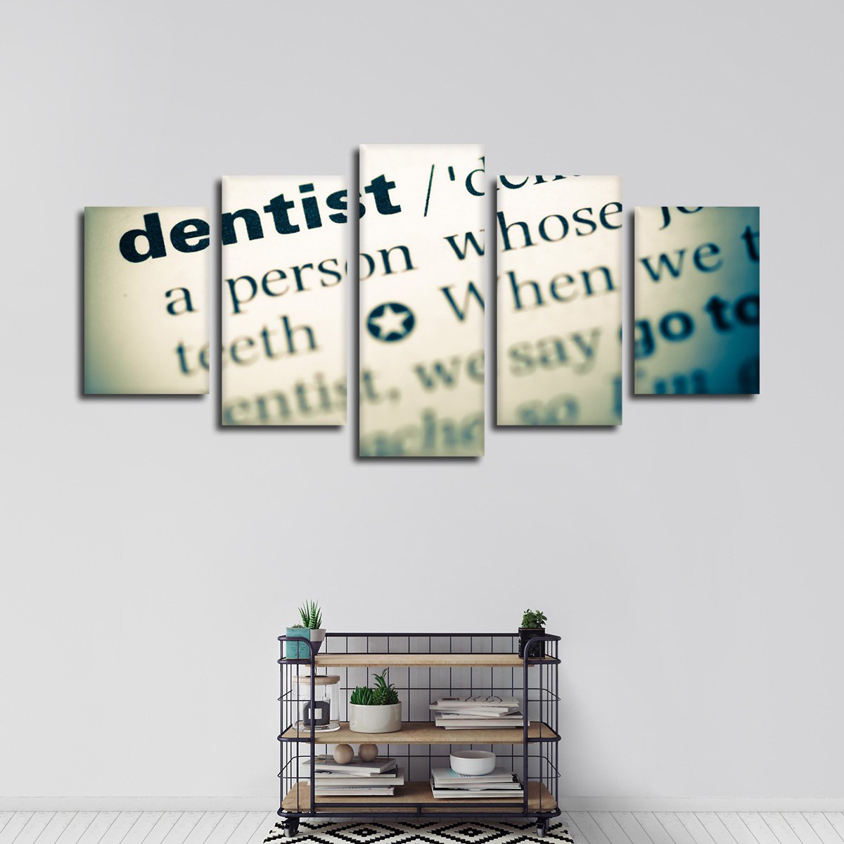 Dentist Definition Multi Panel Canvas Wall Art