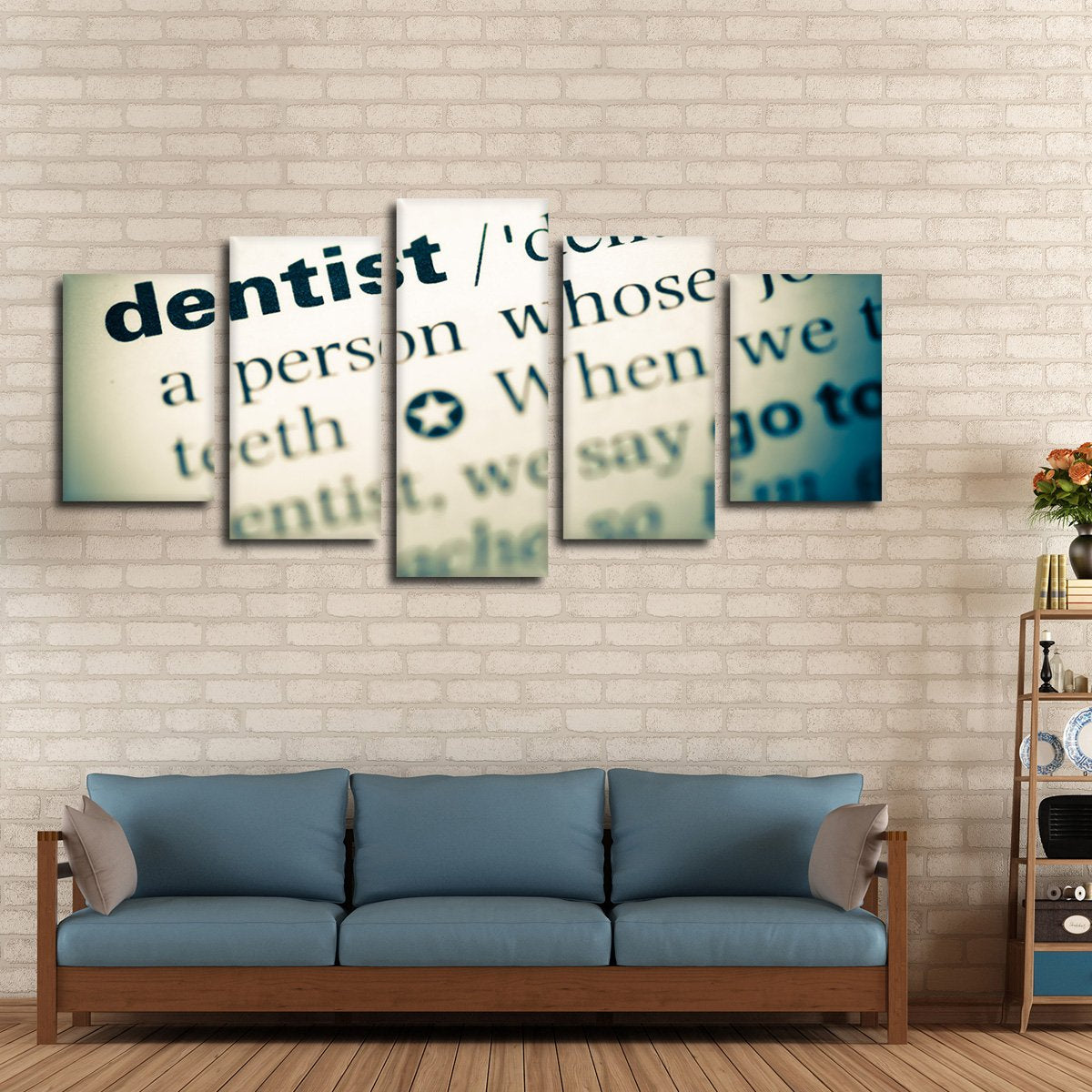 Dentist Definition Multi Panel Canvas Wall Art