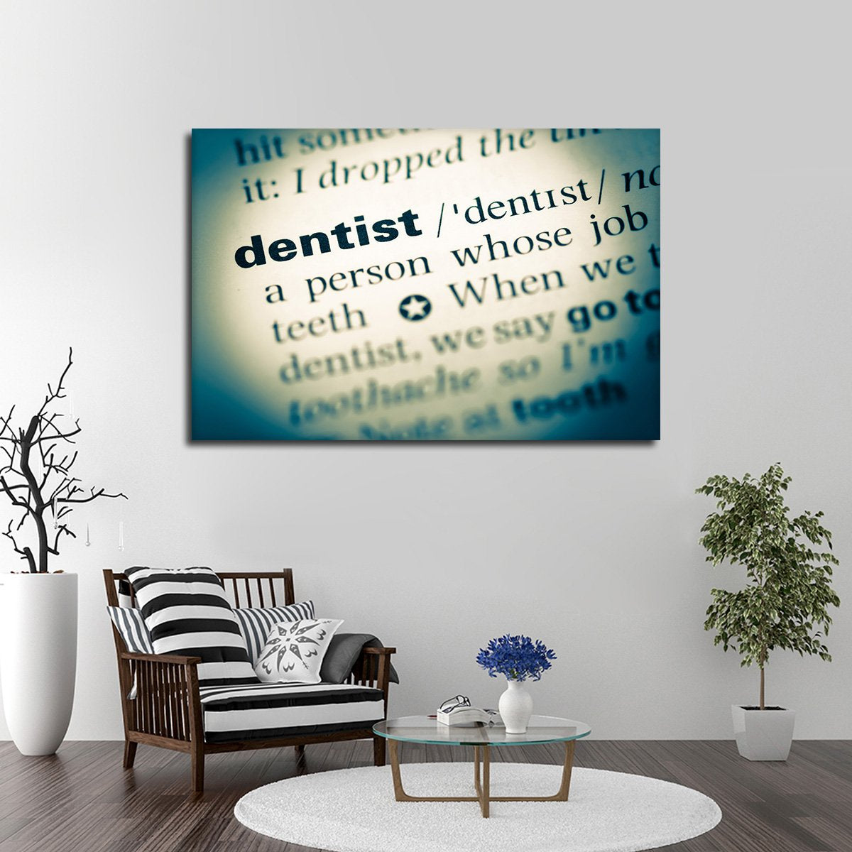Dentist Definition Multi Panel Canvas Wall Art