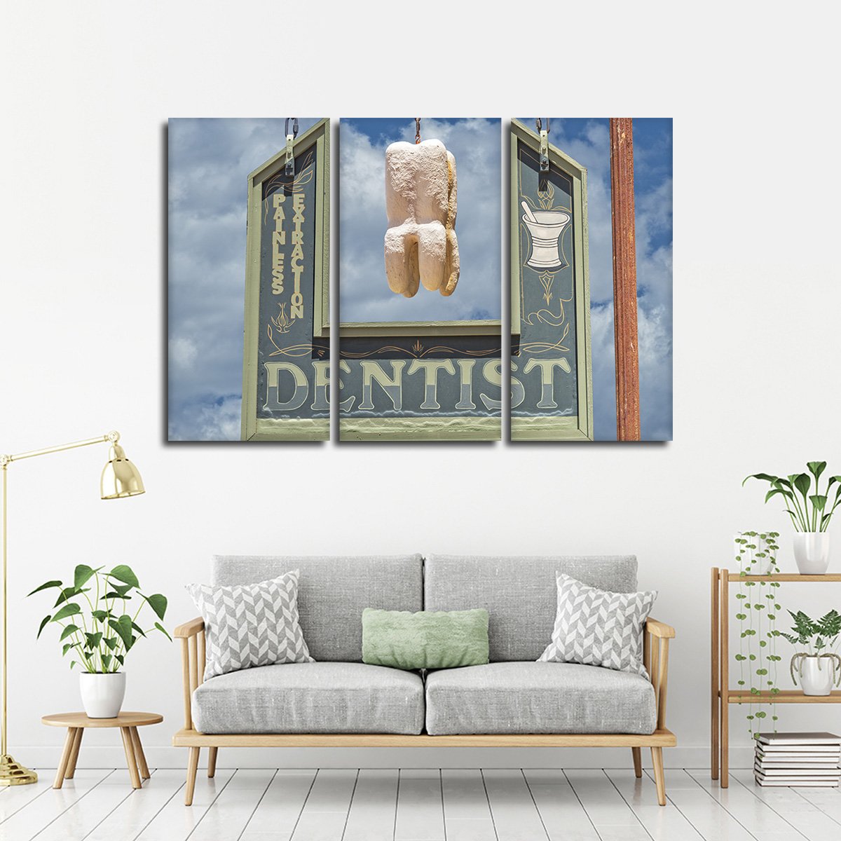 Dentist In Town Multi Panel Canvas Wall Art