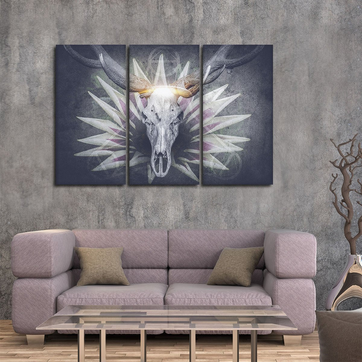 Devil Deer Multi Panel Canvas Wall Art