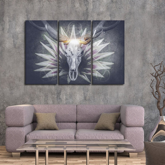 Devil Deer Multi Panel Canvas Wall Art