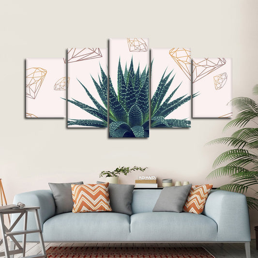 Diamond Agave Multi Panel Canvas Wall Art