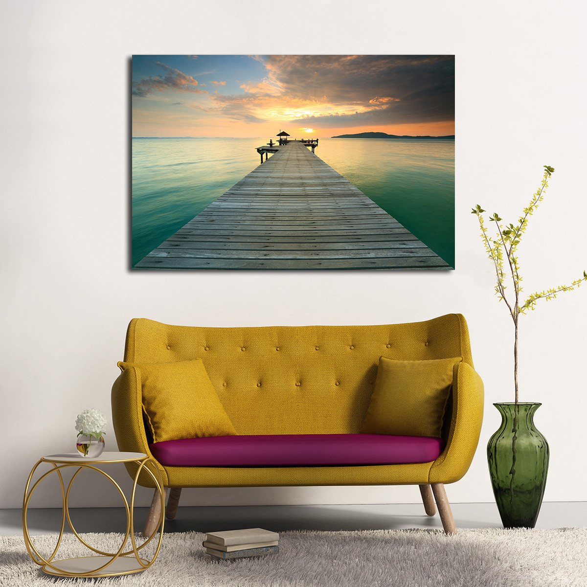 Dock Of The Bay Multi Panel Canvas Wall Art