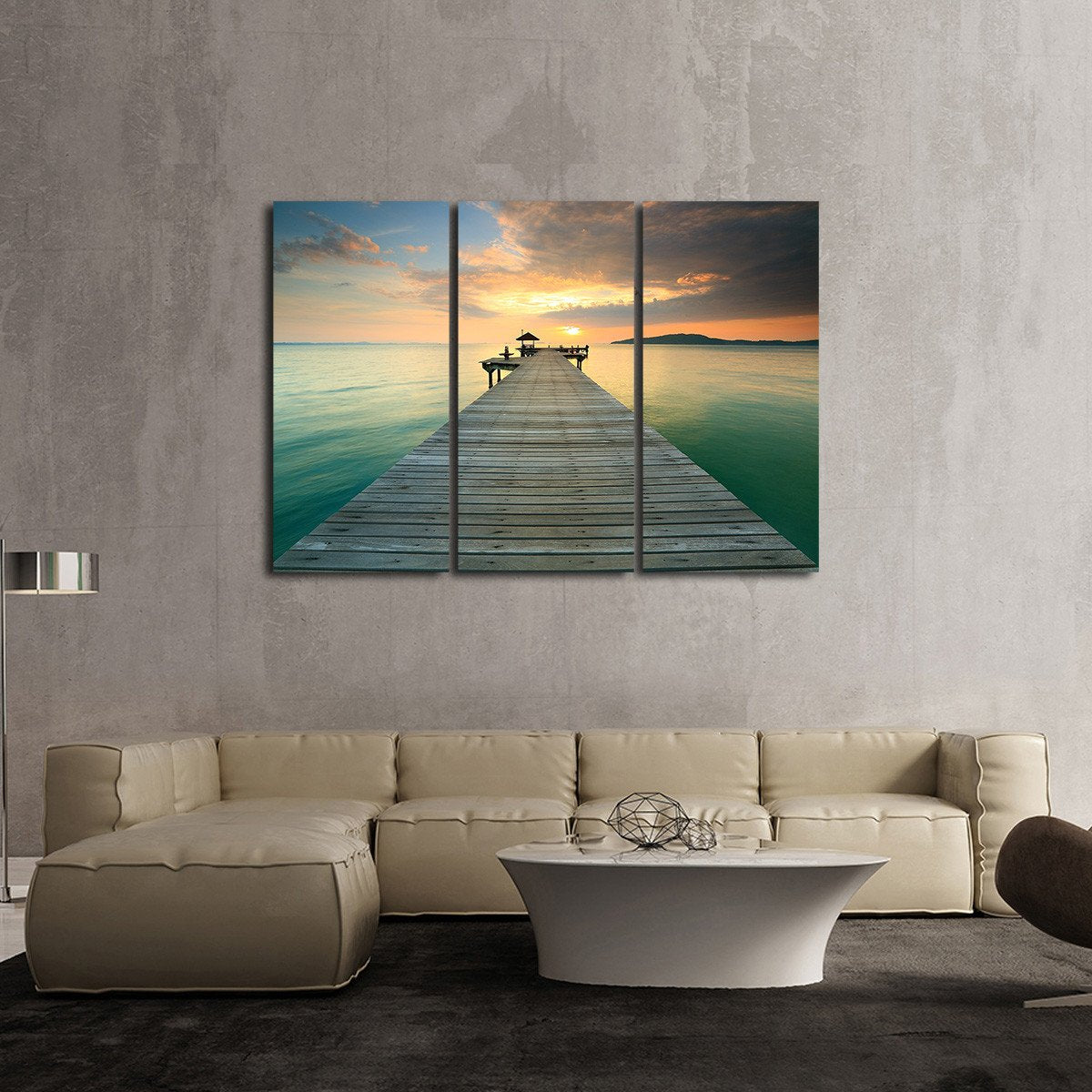 Dock Of The Bay Multi Panel Canvas Wall Art