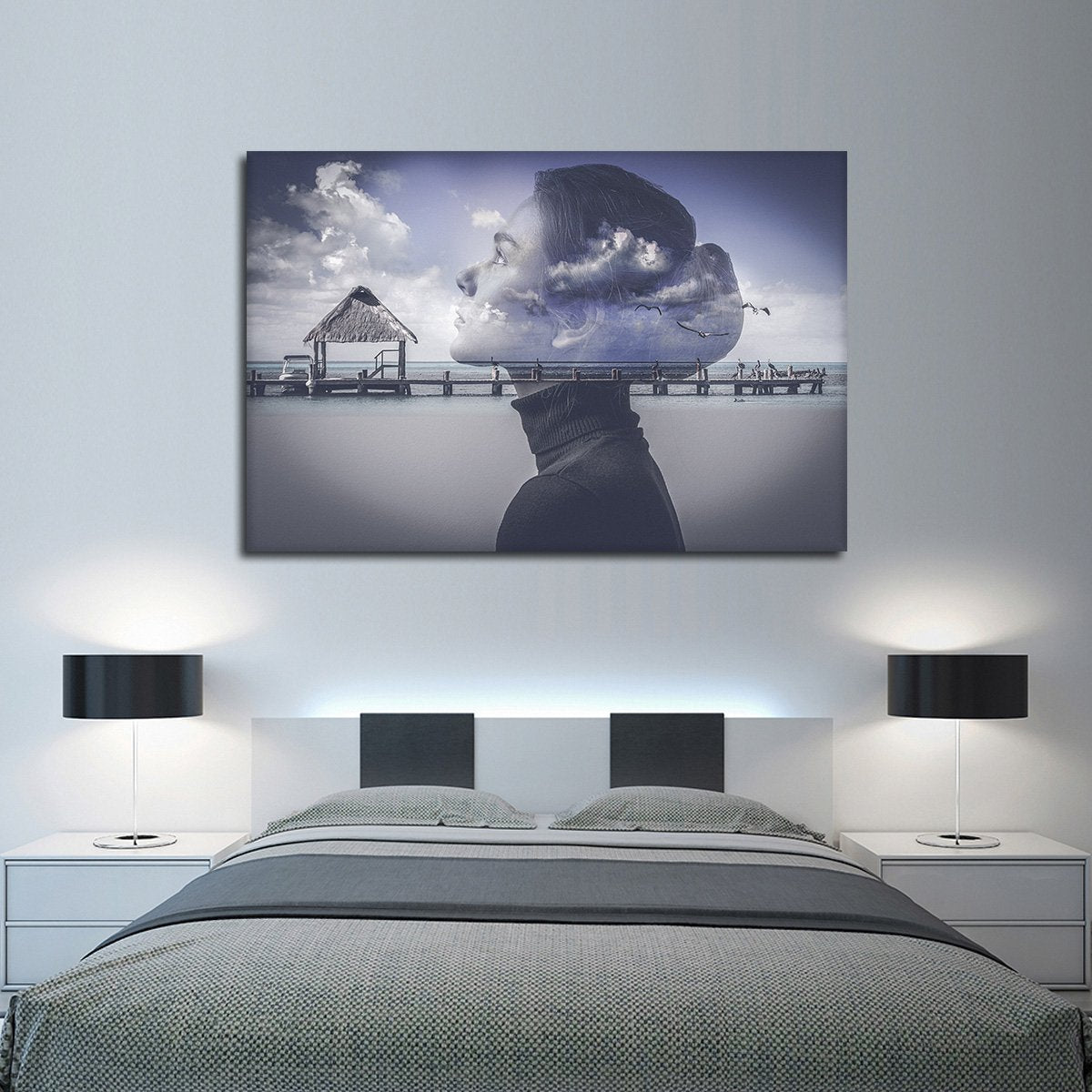 Dock Of The Mind Multi Panel Canvas Wall Art