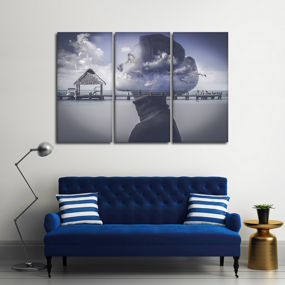 Dock Of The Mind Multi Panel Canvas Wall Art