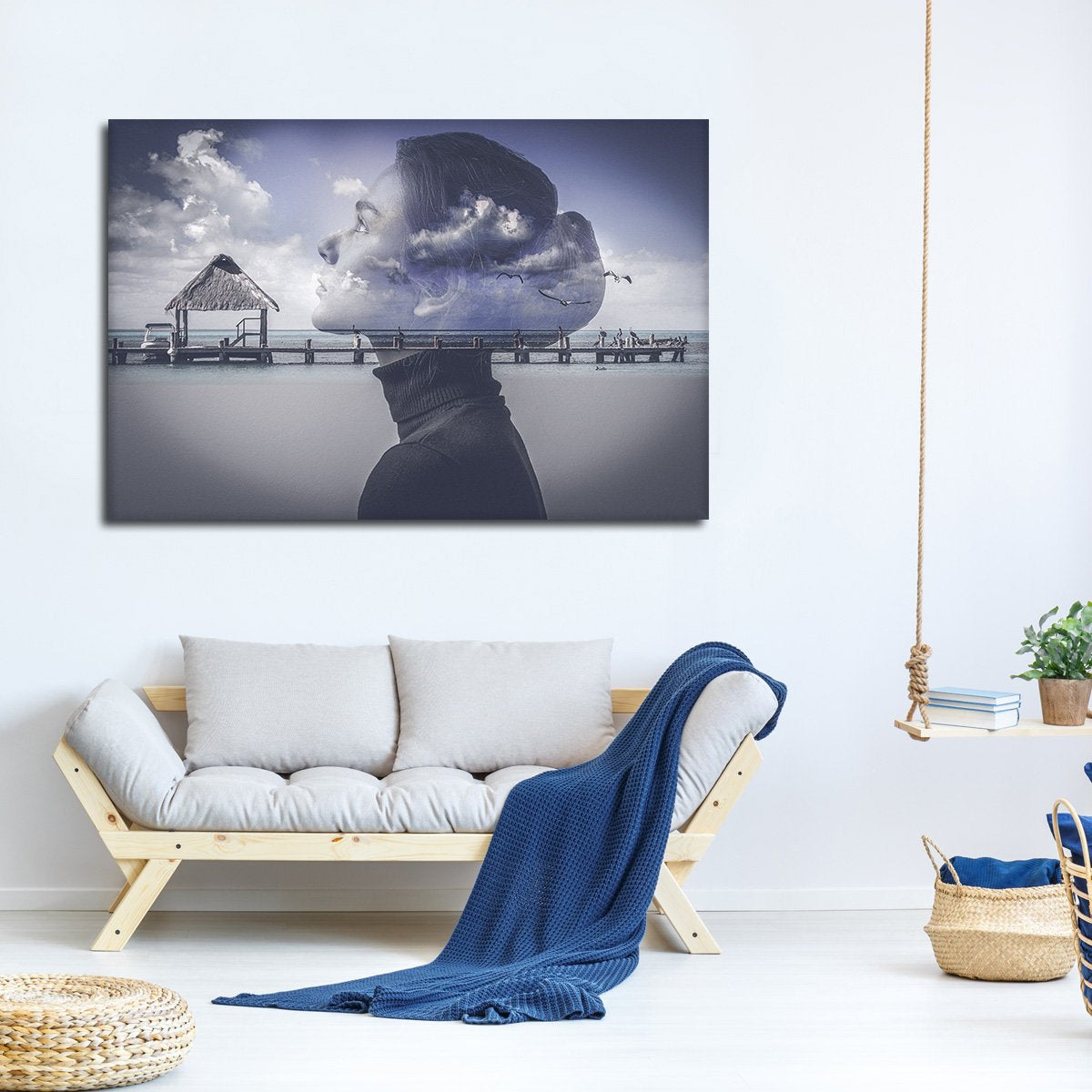 Dock Of The Mind Multi Panel Canvas Wall Art