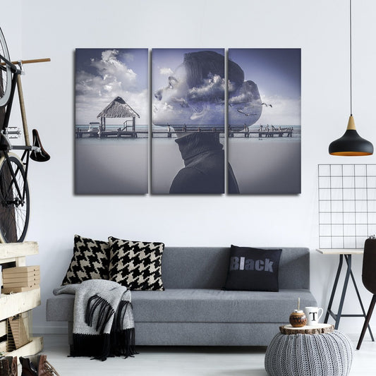 Dock Of The Mind Multi Panel Canvas Wall Art