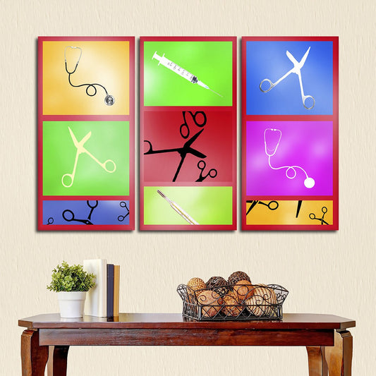 Doctor Tools Multi Panel Canvas Wall Art