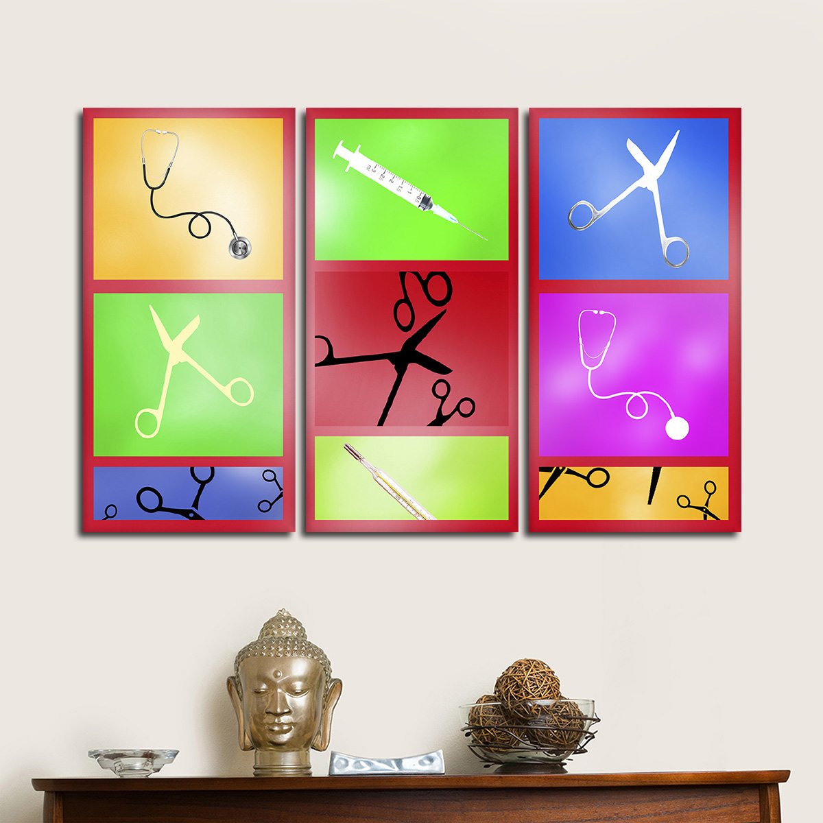Doctor Tools Multi Panel Canvas Wall Art