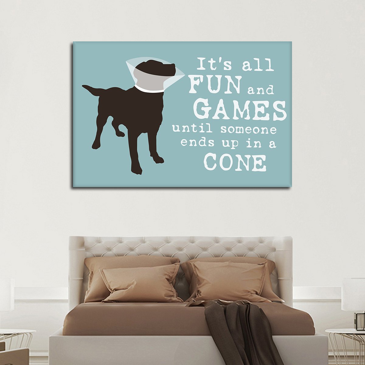 Dog Cone Multi Panel Canvas Wall Art