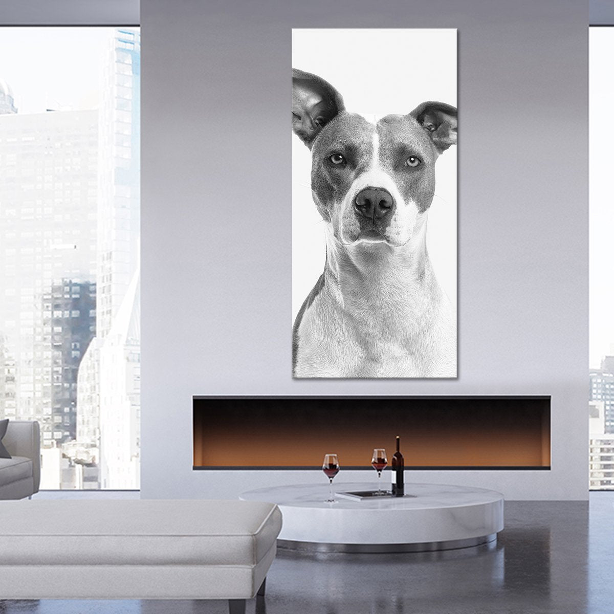 Dog Portrait Multi Panel Canvas Wall Art