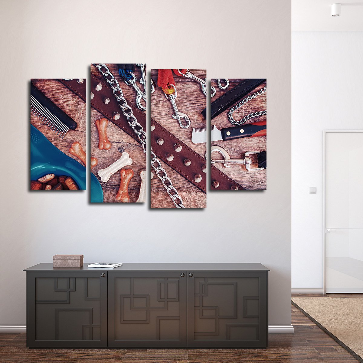 Dog Must Haves Multi Panel Canvas Wall Art