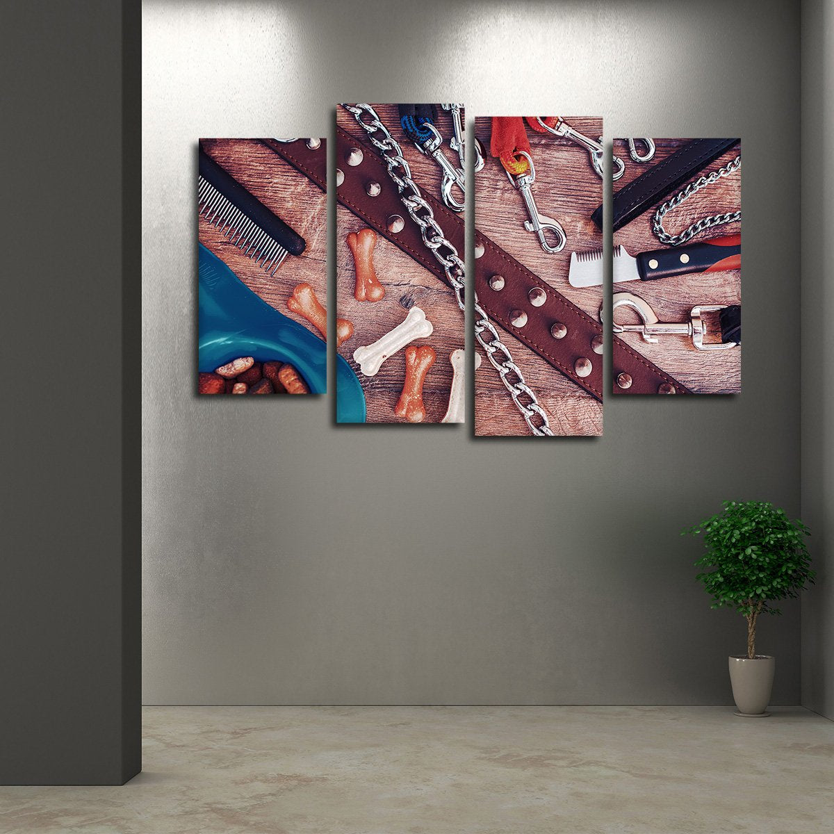 Dog Must Haves Multi Panel Canvas Wall Art