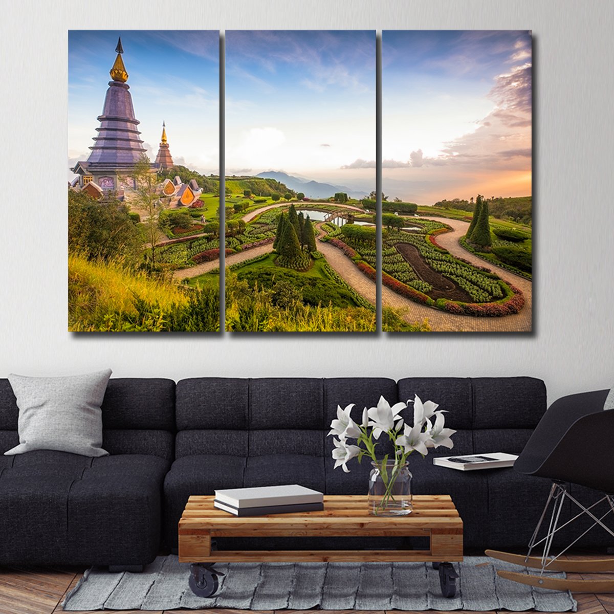Doi Inthanon Multi Panel Canvas Wall Art