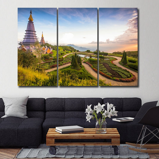 Doi Inthanon Multi Panel Canvas Wall Art