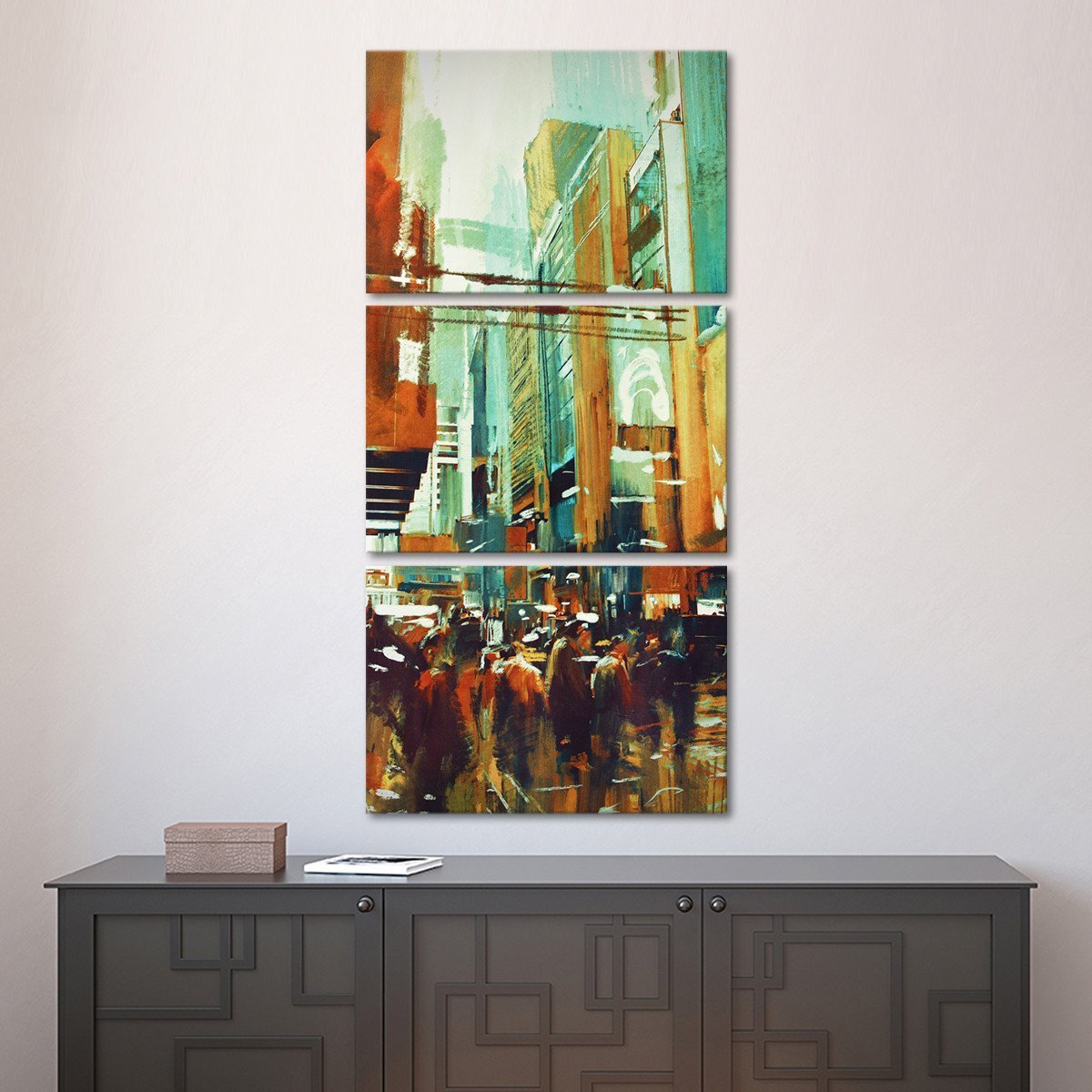Downtown Houston Multi Panel Canvas Wall Art