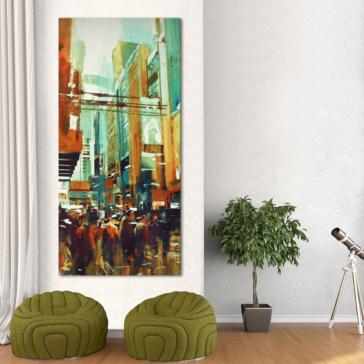 Downtown Houston Multi Panel Canvas Wall Art