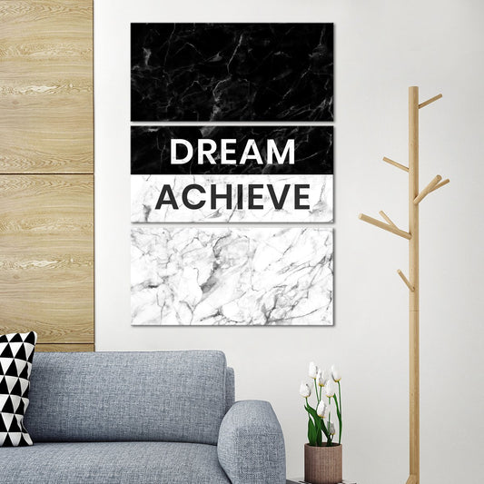 Dream Achieve Multi Panel Canvas Wall Art