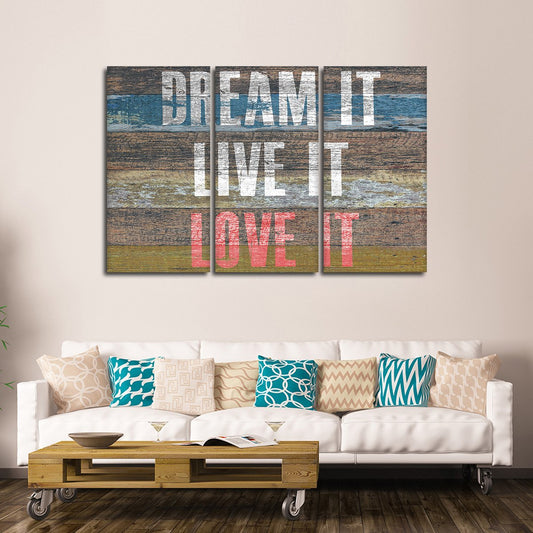 Dream It Multi Panel Canvas Wall Art