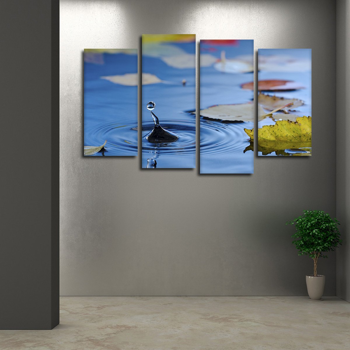 Drip Drop Multi Panel Canvas Wall Art