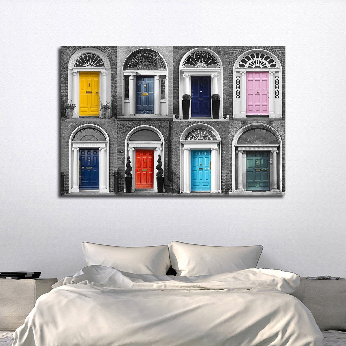 Dublin Doors Pop Multi Panel Canvas Wall Art