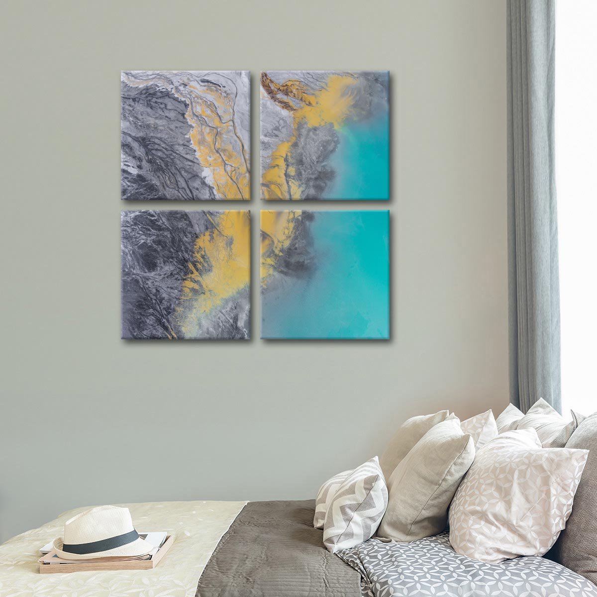 Dynamic Colors of Nature Multi Panel Canvas Wall Art