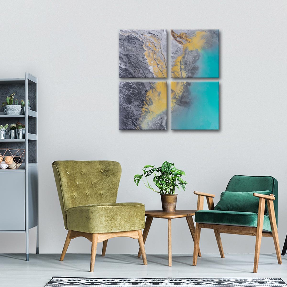 Dynamic Colors of Nature Multi Panel Canvas Wall Art
