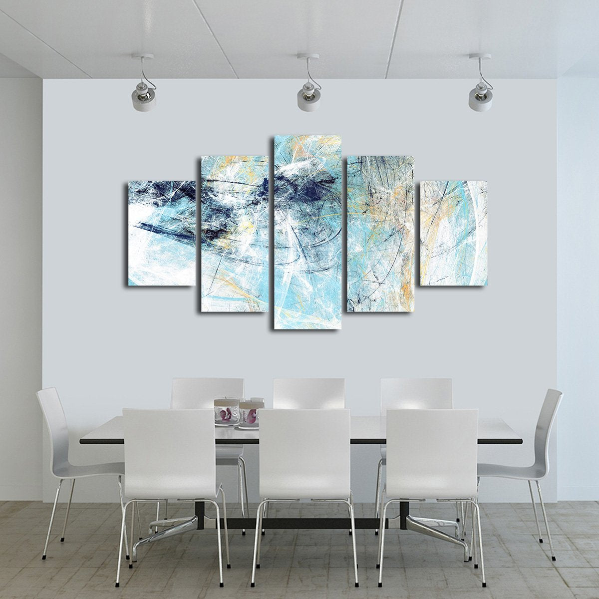 Dynamic Painting Texture Multi Panel Canvas Wall Art