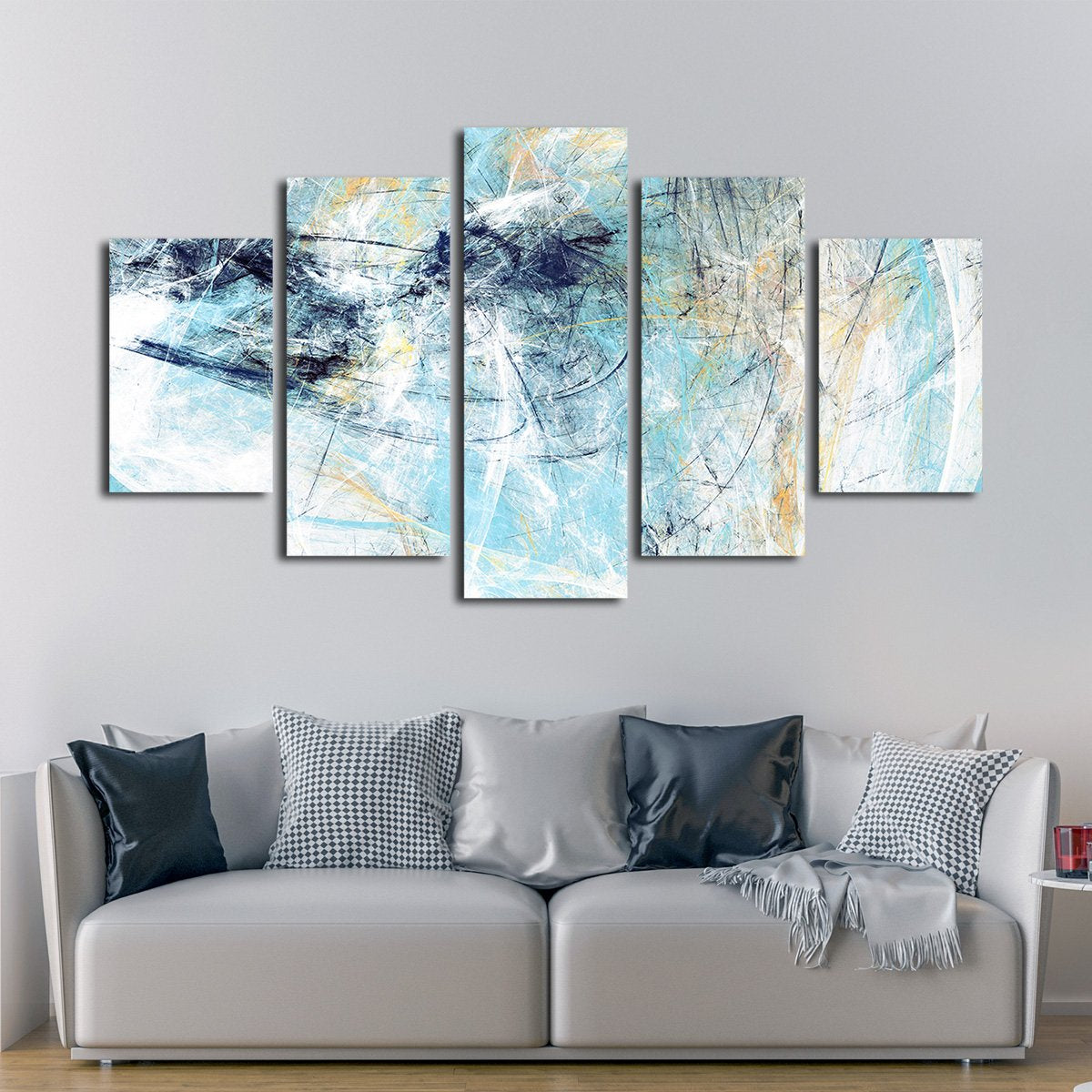 Dynamic Painting Texture Multi Panel Canvas Wall Art