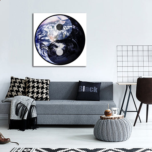 Earth Yin Yang Canvas Wall Art