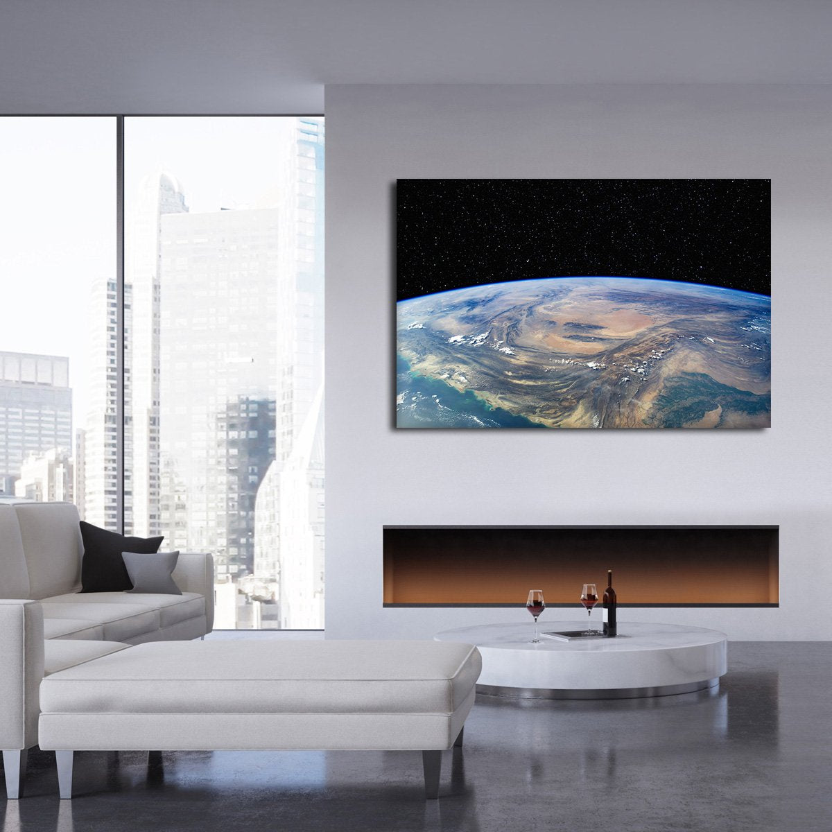 Earth From Above Multi Panel Canvas Wall Art