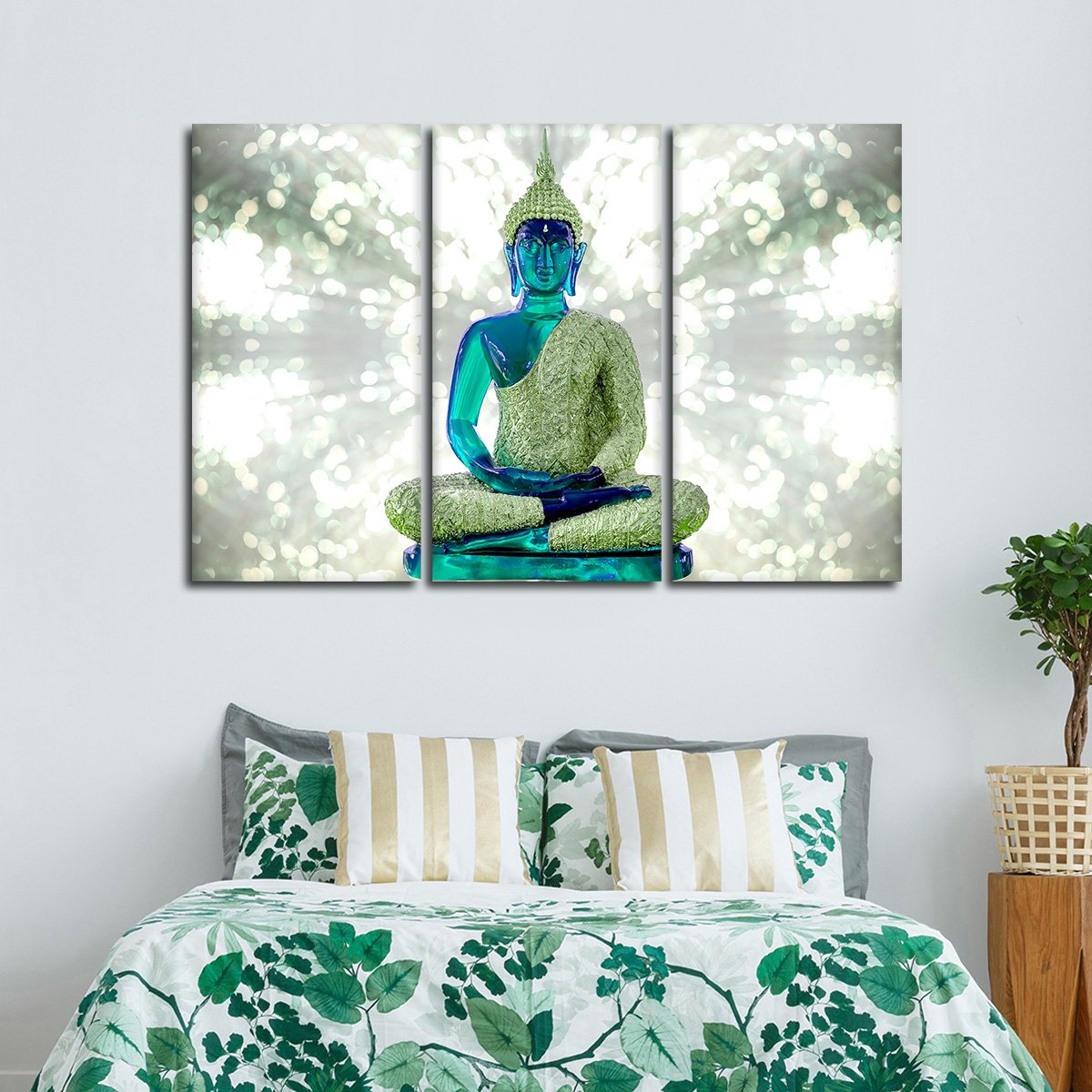 Emerald Energy Multi Panel Canvas Wall Art