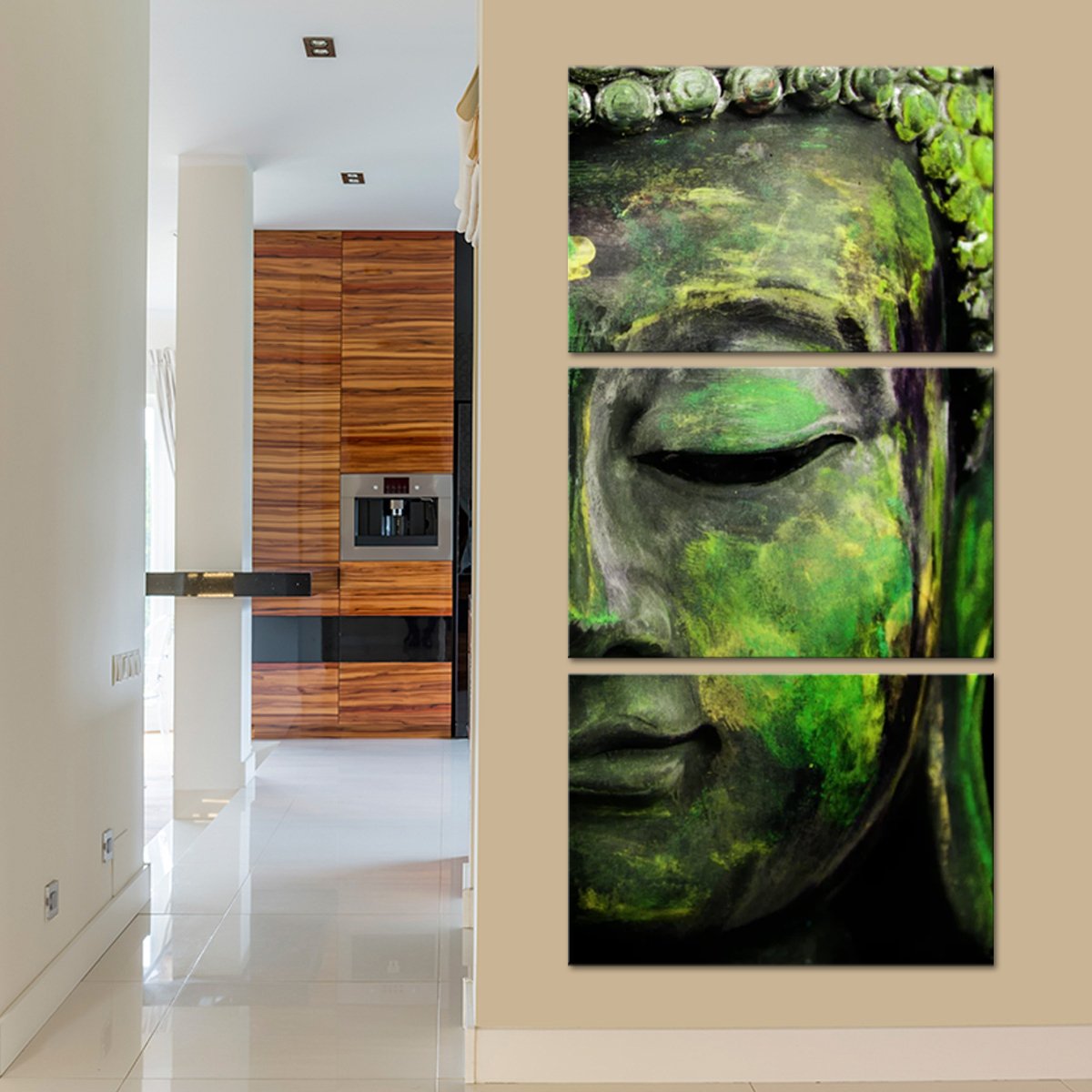 Emerald Tides Of Tranquility Multi Panel Canvas Wall Art