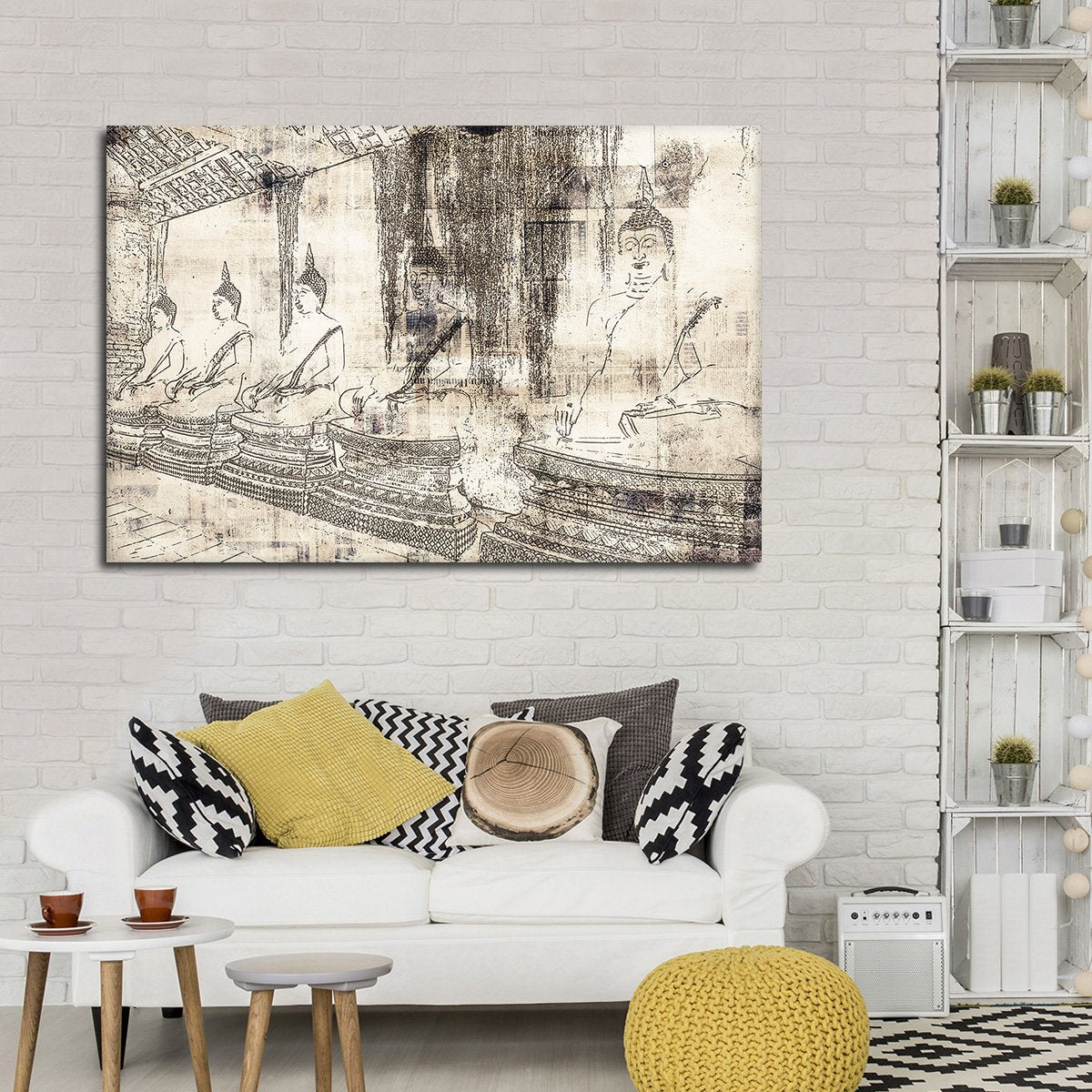 Enchanting Buddha Multi Panel Canvas Wall Art