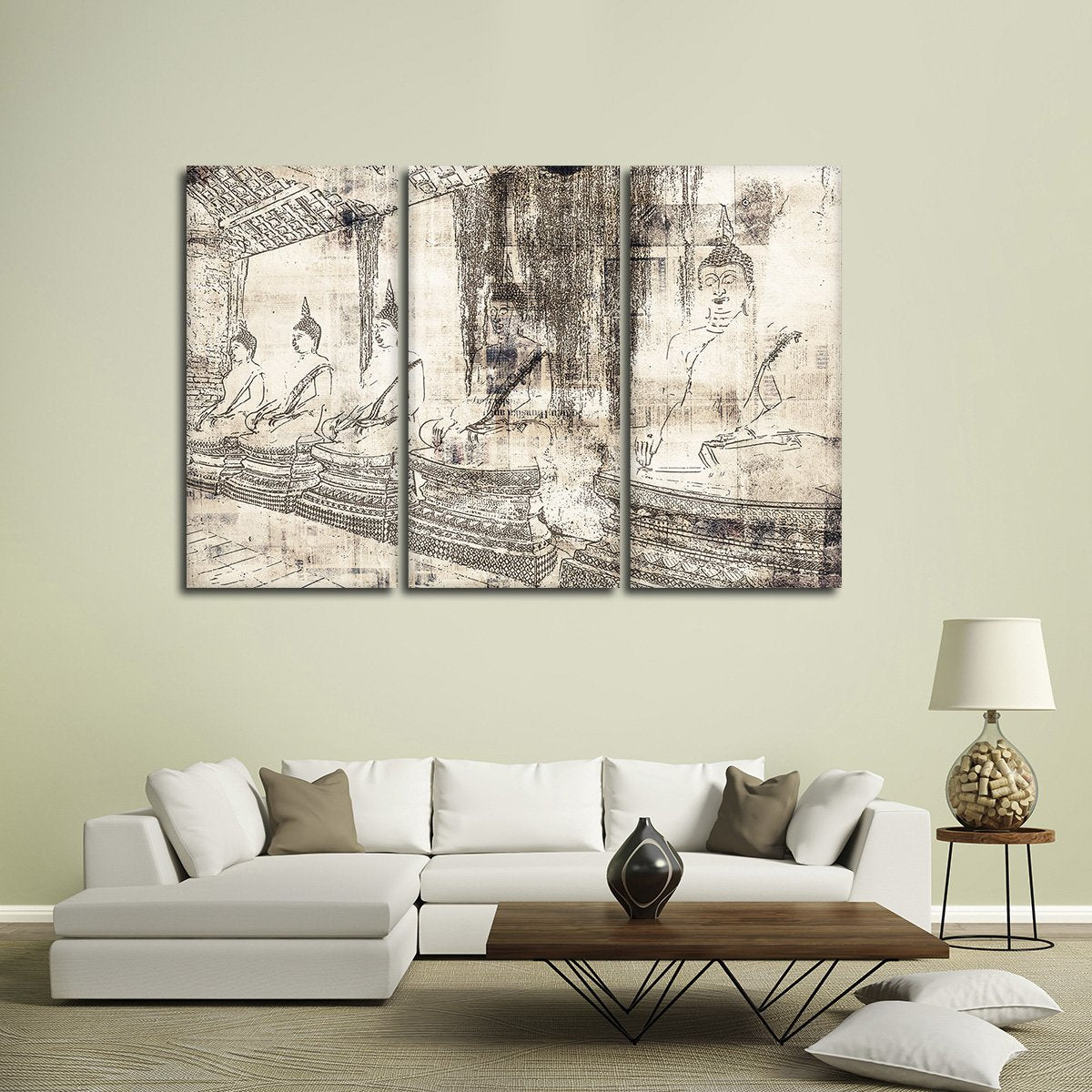Enchanting Buddha Multi Panel Canvas Wall Art