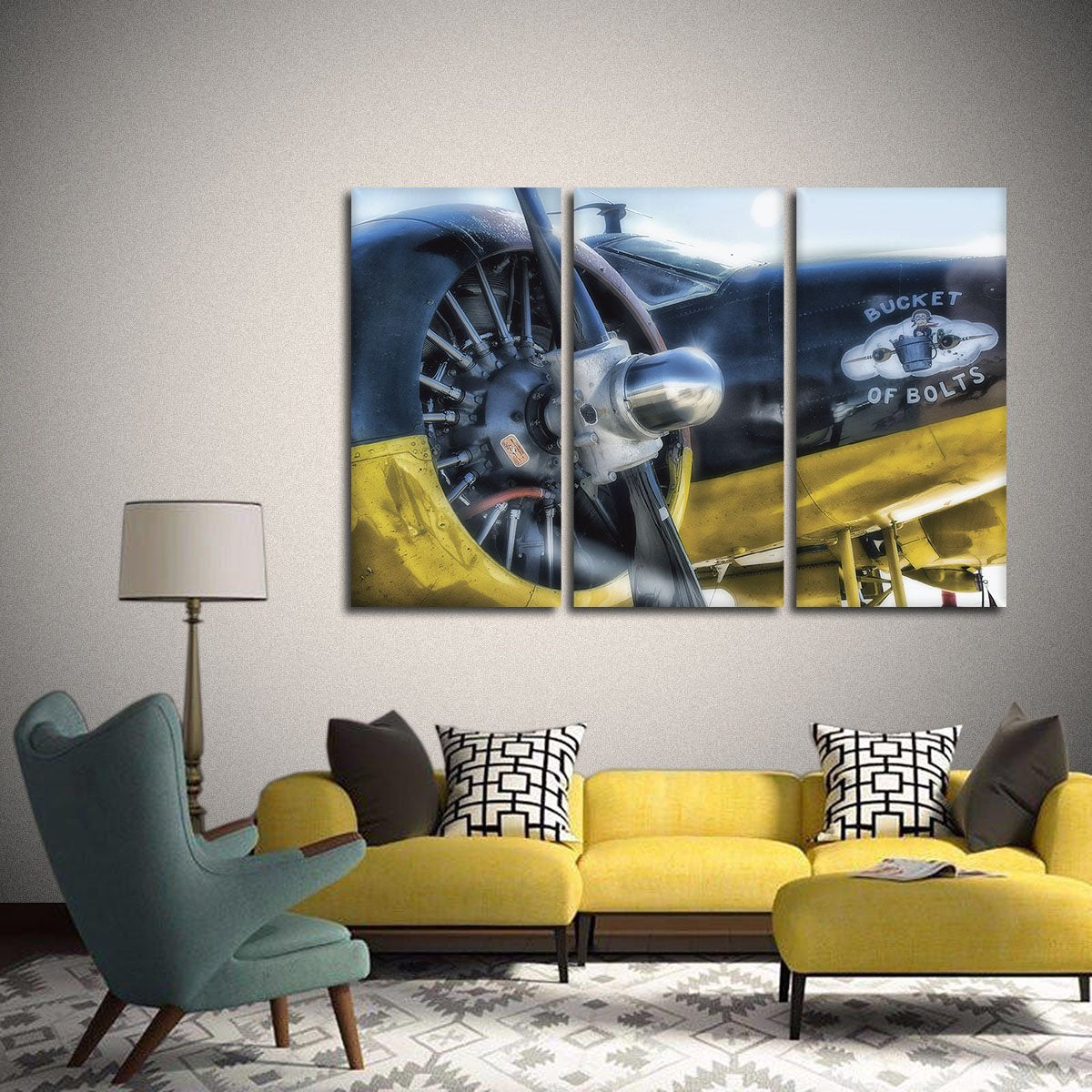 Engine Bolts Multi Panel Canvas Wall Art