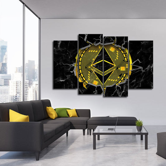 Ethereum Passion Multi Panel Canvas Wall Art