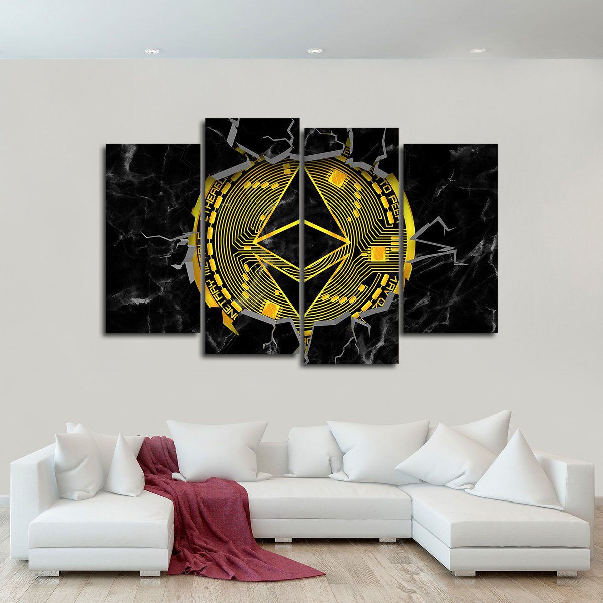 Ethereum Passion Multi Panel Canvas Wall Art