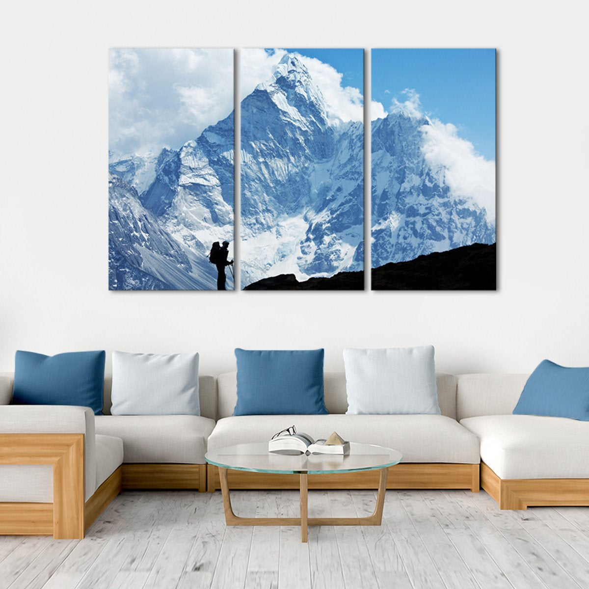 Everest Highest Peak Multi Panel Canvas Wall Art