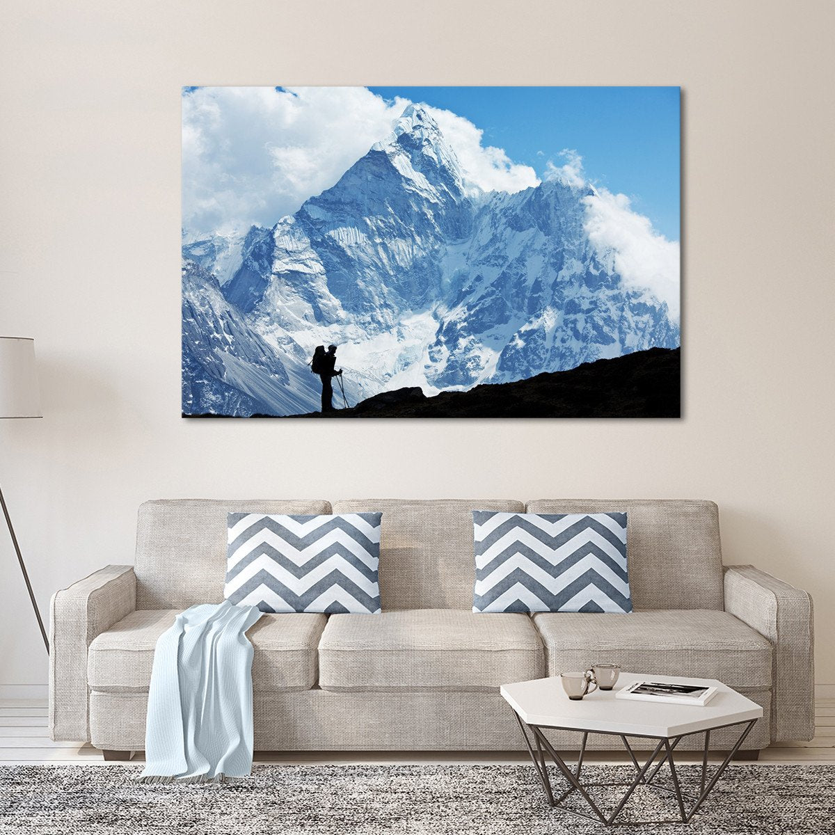Everest Highest Peak Multi Panel Canvas Wall Art