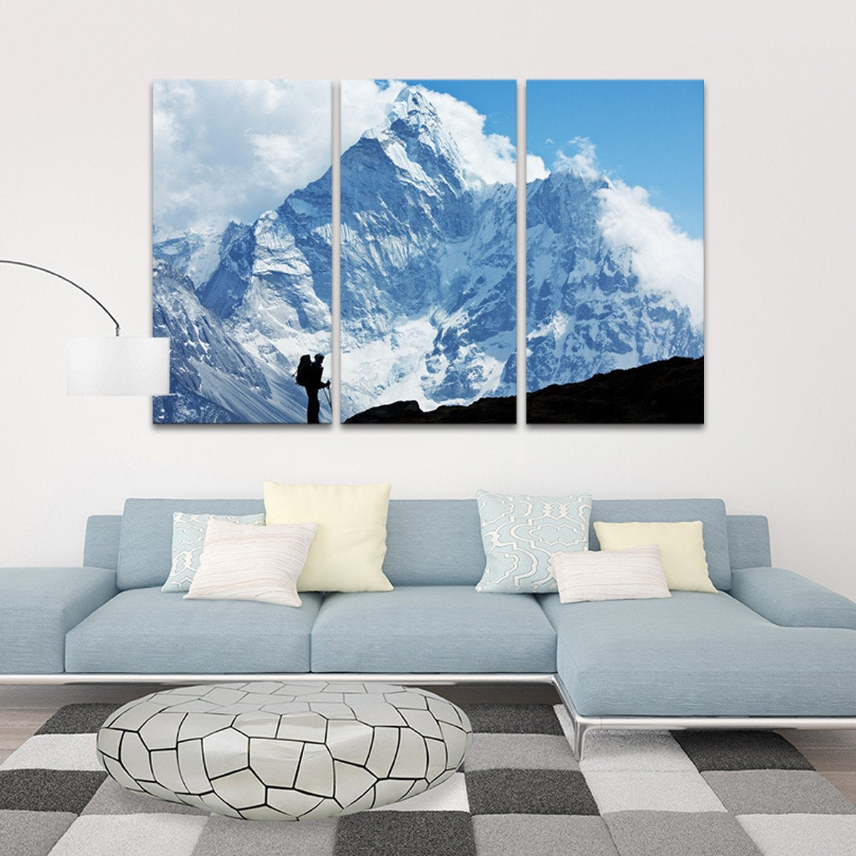 Everest Highest Peak Multi Panel Canvas Wall Art