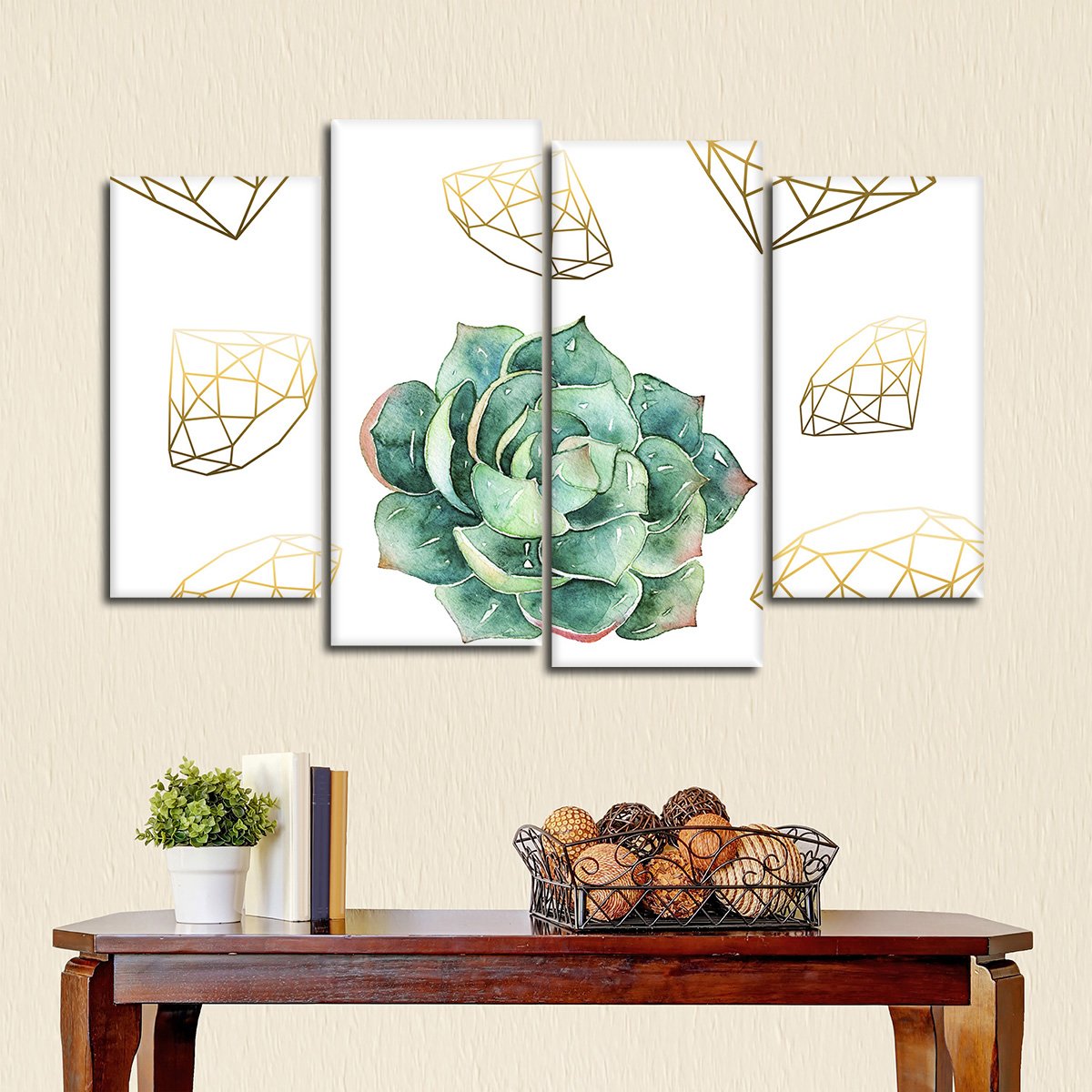 Expensive Succulent Multi Panel Canvas Wall Art