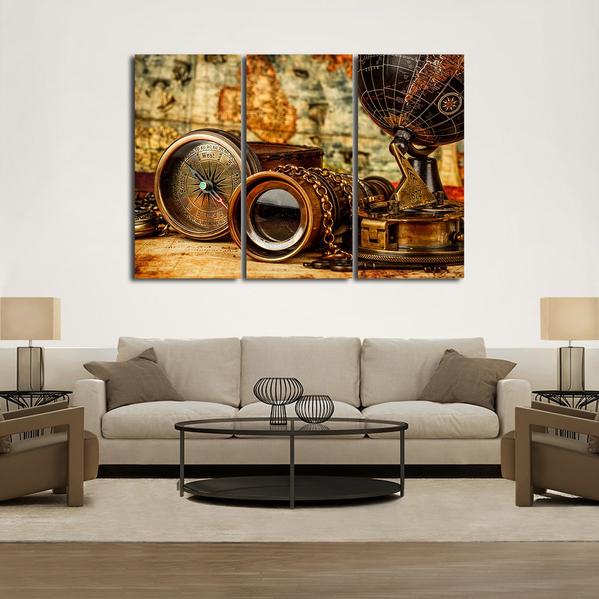 Explorer Tools Multi Panel Canvas Wall Art