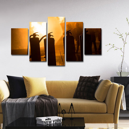 Extinguisher Multi Panel Canvas Wall Art