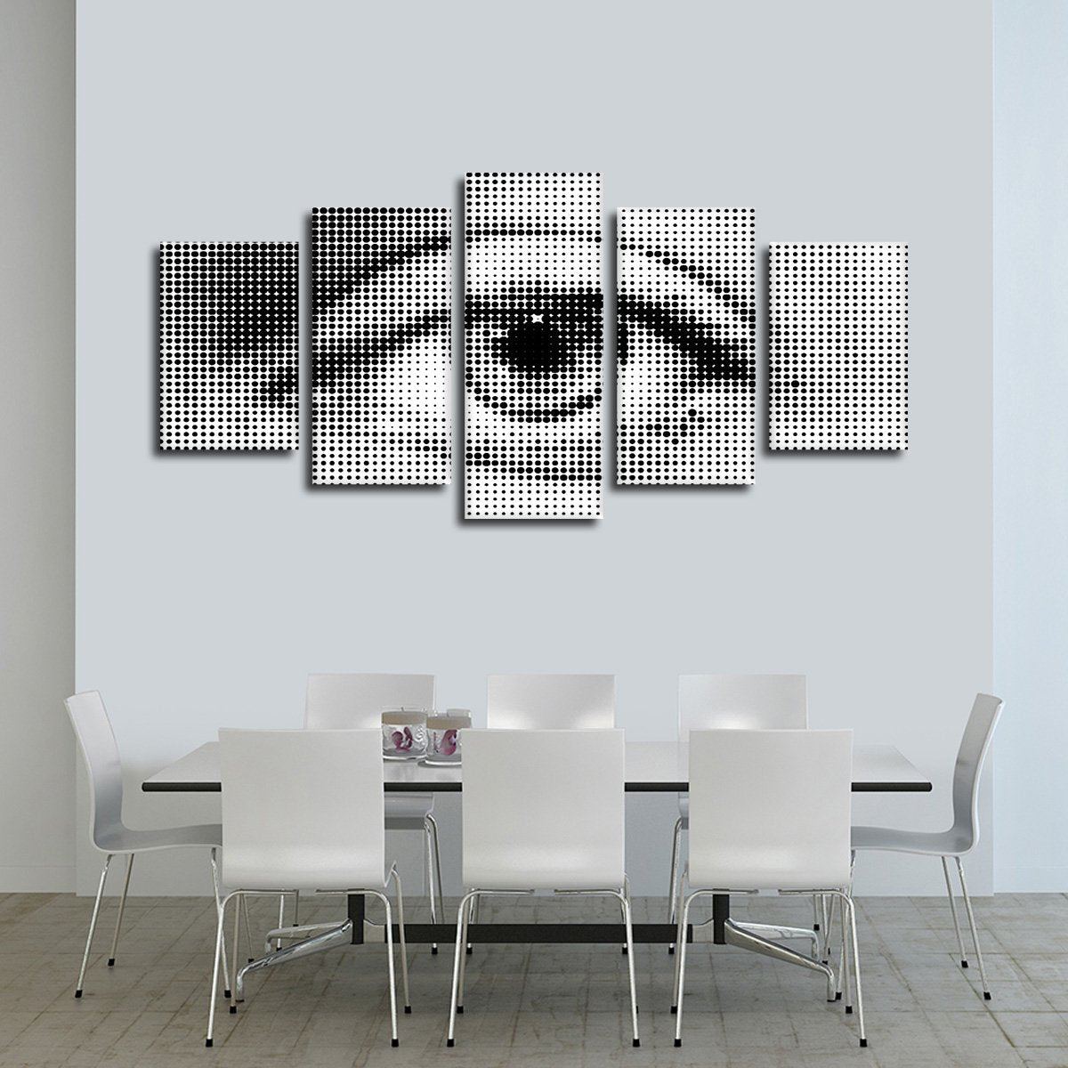 Eye Illusion Multi Panel Canvas Wall Art