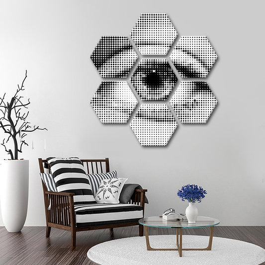 Eye Illusion Multi Panel Canvas Wall Art